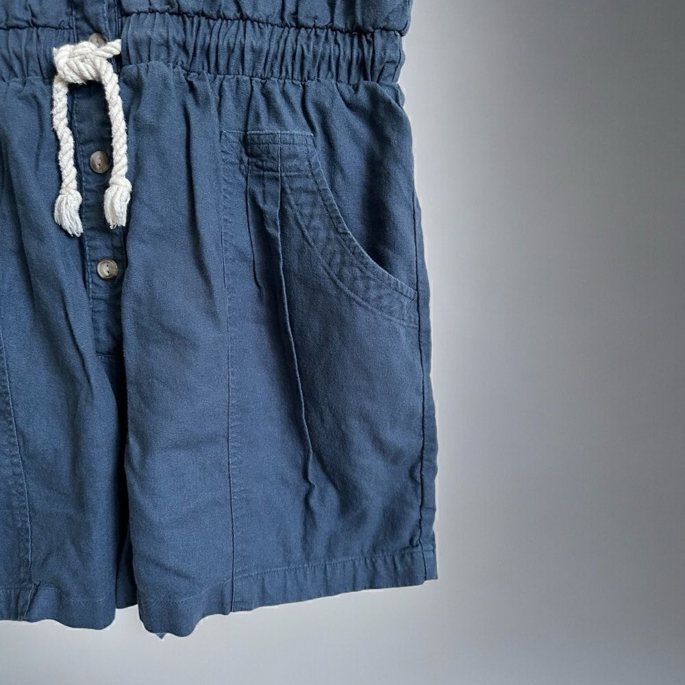 Universal Thread Blue Button Down Romper - Picture 5 of 5
